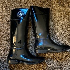 Michael Kors Shoes Michael Kors Logo Black Stockard Tall